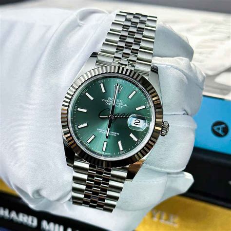 Rolex Datejust 41 watch: Oystersteel and white gold .